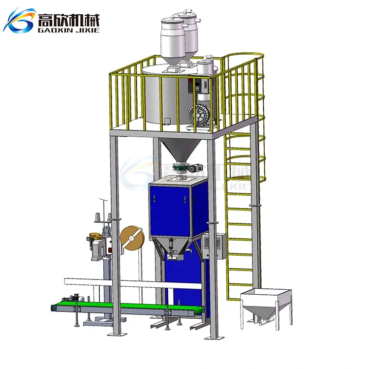 Máy cân và đóng gói hạt nhựa tự động